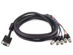 SVGA HD-15 to 5 BNC RGB Video Cable for HDTV Monitor cable 10FT