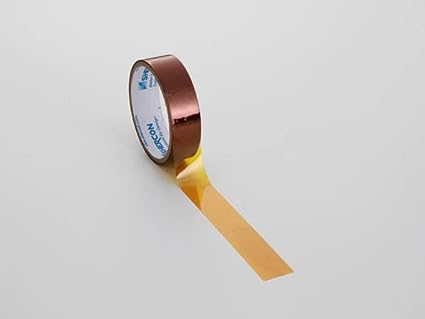 Caplugs SH-10325 1 mil Thick Polyimide Tape - 22-1500 Electronics Coating, Thermal Insulation, Solder Masks for Circuit Boards and Other High-Temp Masking Applications 1-1/2" x 36 yds, Amber (1 roll)