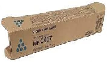 Ricoh 842208 MP C407 Cyan Toner Cartridge for use in The Ricoh GSA MP C407G Yield 8000 Pages in Retail Packaging