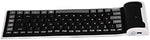 Wireless Bluetooth Keyboard Portable Waterproof Mini Wireless Bluetooth Keyboard Foldable Keyboard for Home Office Laptop/PC/Phone (Black)