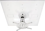 Amer Mounts AMRDCP100KIT Universal Adjustable 2 x 2 feet Drop Ceiling Projector Mount, Suspended Drop-in Ceiling Projection Mounting Kit, White