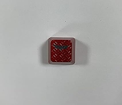 Suitable for Logitech Keyboard Translucent Alternate keycaps for G910 G810 G Pro G413 G613 Alternate Light-transmitting Game keycaps (Batman Single Key Cap, Red)