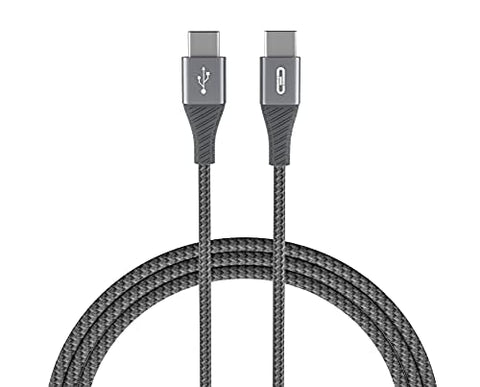 iLinkCreative Aluminum Braided USB-C to USB C 2.0 Cable - 6ft./1.8m - 100W