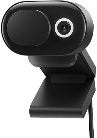 Microsoft Modern Webcam with Built-in Noise Cancelling Microphone, Integrated Privacy Shutter, Video with HDR, Auto-Focus, Light Correction, USB Connectivity, Certified for Teams/Zoom