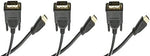 3 Pack, 50 Feet HDMI to DVI Cable, HDMI Male to DVI Male, CL2 Rated, CNE465376