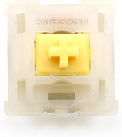 Gateron MX Switch Keyboard Dedicated Shaft Body Off Black red Brown Blue Green Yellow 5pins Suitable for GK61GK64 GH60 Yellow Shaft?gateron Milky Yellow switches KS-3(110 Pcs)