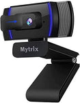 Webcam 1080p with Microphone and Privacy Cover, 2020 Streaming Webcam, Noise Reduction, AutoFocus, Mytrix Full HD USB Web Camera for Laptop Desktop Zoom Meeting Skype FaceTime Hangouts YouTube