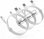 HOURTT Apple iPhone Charger 6ft, MFI Certified Apple Original Lightning Cable 3 Pack, Lightning to USB Cables, Fast Apple Chargers for iPhone 11 Pro/11/XS MAX/XR/8/7/6s/6,iPad Pro/Air/Mini,iPod Touch