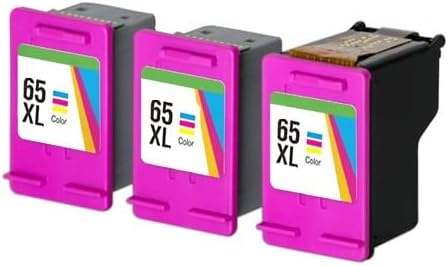 Compatible Color High Yield Ink Cartridge Replacement for HP 65XL Ink Multipack