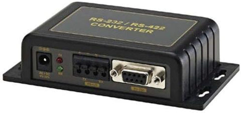 Isolated RS-232 to RS-422/RS-485 Converter in Black