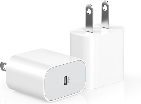 for iPhone Fast Charger, 2Pack 20w PD Power Adapter, Fast Charging Wall Charger Block, USB-C Brick Plug for Apple iPhone 14/13 Pro/13Mini/12 Pro/12 Mini/12 Pro Max/11 Pro Max