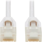 Tripp Lite, Safe-IT, Cat6a Ethernet Cable, 10G Certified Snagless, Slim UTP Jacket (RJ45 M/M), White, 2 Feet, Limited Life Manufacturer's Warranty (N261AB-S02-WH)