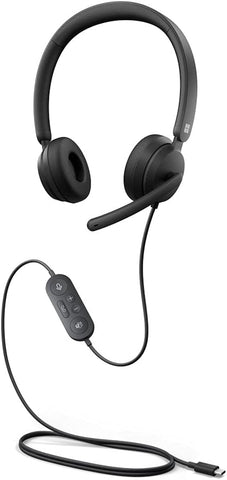 Microsoft Modern USB-C Headset - Wired Headset,On-Ear Stereo Headphones with Noise-Cancelling Microphone, USB-C Connectivity, in-Line Controls, PC/Mac/Laptop - Certified Teams