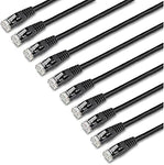 StarTech.com 6 ft. CAT6 Ethernet Cable - 10 Pack - ETL Verified - Black CAT6 Patch Cord - Molded RJ45 Connectors - 24 AWG Copper Wire ? UTP Cable (C6PATCH6BK10PK)