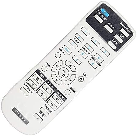 General Replacement Remote Control Fit for CB-S04 CB-X04 CB-X36 CB-945H CB-965H CB-S05 CB-S05E CB-X05 EB-C3005WN EX3220 EX5220 EX5230 EB-C3001X EB-C3011WN CB-X17 for Epson Projectors