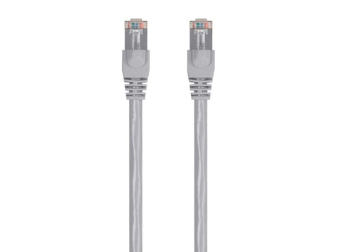 Monoprice Cat6 Ethernet Patch Cable - 25 Feet - Gray, Snagless RJ45, Stranded, 550MHz, STP, Pure Bare Copper Wire, 24AWG