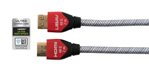 Liberty Intergalactic Ultra High Speed HDMI™ Series Cable 2.0M 6ft, Ultra-Certified to Support 48gbps 8K/10K, HDR formats, eARC