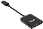 Club 3D Dual 4K 60Hz Displayport Splitter( Dual Monitor hub) to 2-DisplayPort 1.4 for 8K and 4K 120Hz MST hub CSV-7200