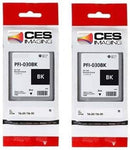 CES Imaging PFI-030BK Black 2-Pack 55ml Ink Tanks in Retail Package