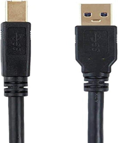 Monoprice USB-A to USB-B 3.0 Cable - 0.5 Meter - Black (3 Pack) Compatible with Docking Station, External Hard Drivers, USB Hub, Printers, Monitor, Scanner - Select Series