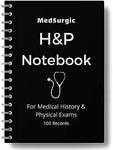 H&P Notebook, History and Physical Notepad for Students, Medical Practitioner, Nurses (Medical History and Physical Exam Notebook)- 100 Templates