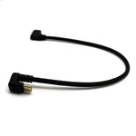 3.1 Type C to Type C Cable, Disscool U Shaped USB C Cable 10 GBS Type C Male 180 Degree to 90 Degree Type C 3.1 C Male Cord 4K @60hz Type C Charging Cable for Notebook/Computer(0.3M)