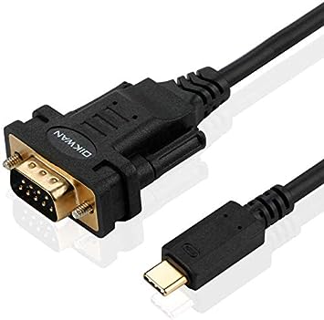 OIKWAN USB-Cto RS232 DB9 Serial Cable Male Converter Adapter with FTDI Chipset for Windows 11,10, 8.1, 8, 7, Vista, XP, 2000, Linux and Mac OS X 10.6 (10ft)…