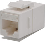 NBG LAN Unshielded in-Line Coupler Female to Female with Latch Cat.6A/Cat.6/Cat.5e High Transfer Speed Color-White (25-Pack)