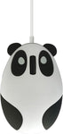 Cute Panda Mouse, Wired Mouse 2.4Ghz Optical Mice for Computer PC Laptop (Wired-White)