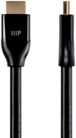 Monoprice High Speed HDMI Cable - 3 Feet - Black (3 Pack) Certified Premium, 4K@60Hz, HDR, 18Gbps, 28AWG, YUV 4:4:4