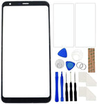 FainWan Front Screen Glass Outer Panel Lens Replacement +OCA Repair Tools Kit Compatible with LG Stylo 5 Q720 LMQ720QM Q720M 6.2inch Black Adhesive