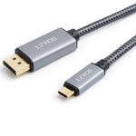 USB C to Displayport Cable 6.6ft,LZYCO 4K@60Hz Aluminum DisplayPort to USB C Cable for Home Office USB C to DP Cable Compatible with MacBook Pro,Gold-Plated USB-C to DisplayPort