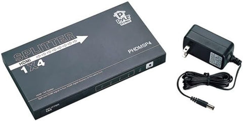 Pyle Home PHDMSP4 HDMI High Definition 4-Way Video Distribution Splitter