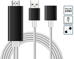 GloryKylin iPhone HD USB to HDMI Digital AV Adapter Cable Plug and Play AirPlay Mirroring HDTV Adapter Compatible with iPhone / iPad