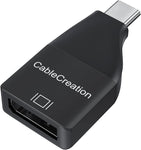 CableCreation USB C to DisplayPort Adapter 4K@60Hz, Male Type C to Female DisplayPort Adapter Compatible with MacBook Pro 2018 Steam Deck 2019, iPad Pro/iMac 2020/2018, Surface Book 2, Yoga 920