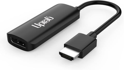 UPTab HDMI to DisplayPort 4K 60Hz Active Adapter, for HDMI Equipped Systems to Connect to DisplayPort Monitors - Compatible with Xbox One/X/S and Playstation 4/5 and More