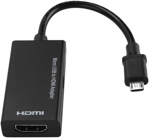 Micro USB to HDMI Adapter Android Phone to HD TV Adapter - Super High Resolution up to 1080P and 8-Channel Stereo Sound - Stable Signal Transmission,W