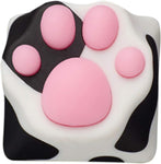 SYA ZOMOPLUS Cute Cat Paw Keycap,Squishy Paw Custom Keycap-1pc Keycap for Mechanical Keyboard,Suitable for Cherry MX/Gateron Switches-ESC Key Keycap (Cow)