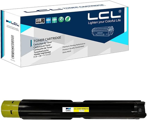 LCL Compatible Toner Cartridge Replacement for Xerox Versalink C7020 C7025 C7030 106R03742 (1-Pack, Yellow)