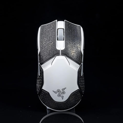 BTL Mouse Grip Tape Sticker for Razer Viper Ultimate Wireless Handmade Non Slip Suck Sweat Black Crimping