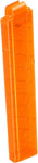 WORKER 15 Round Mini Slanted Talon Mag Quick Reload Clid Compatible Nightingale Blaster (Not Compatible with 18 Slanted Talon Mag ) Orange Transparent