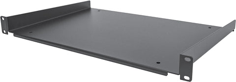 StarTech.com 1U Server Rack Shelf - Universal Rack Mount Cantilever Shelf for 19" Network Equipment Rack and Cabinet - Durable Design - Weight Capacity 55lb/25kg - 12" Deep Tray (SHELF-1U-12-FIXED-S)