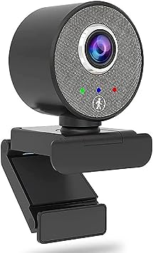 HD Webcam USB 1080P Camera - AI Human-Shape Tracking HD Computer Camera, Adjustable View Laptop Desktop Full HD Camera Video Webcam for Zoom/Skype/Teams/OBS, PC Mac