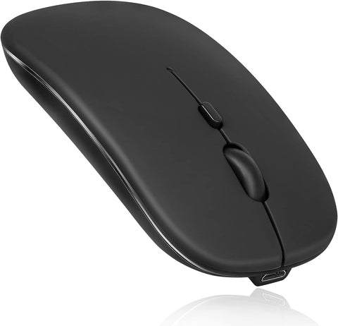 UrbanX 2.4GHz & Bluetooth Mouse, Rechargeable Wireless Mouse for Samsung Galaxy Tab S8+ S8 S7+ S7 FE S6 S5e Bluetooth Wireless Mouse for Laptop/PC/Mac/iPad pro/Computer/Tablet/Android Onyx Black