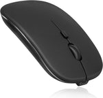 UrbanX 2.4GHz & Bluetooth Mouse, Rechargeable Wireless Mouse for Samsung Galaxy Tab A 10.1 (2019) Bluetooth Wireless Mouse for Laptop/PC/Mac/iPad pro/Computer/Tablet/Android Onyx Black