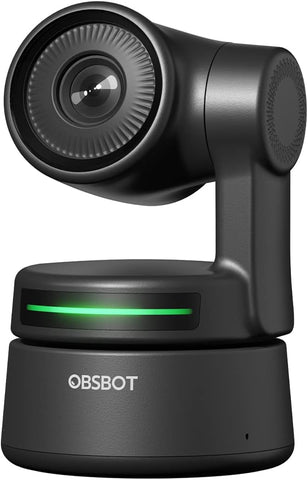 OBSBOT Tiny PTZ Webcam, AI-Tracking & AI-Framing, FHD 1080P 60fps Conference Camera Webcam, Intelligent Gesture Control, HDR Low-Light Correction, Webcam for PC, Laptop, Video Calls, Live Streaming