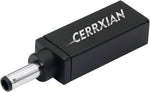 CERRXIAN 100W PD USB Type C Female Input to DC 4.5 x 3.0mm ( 4.5mm x0.6mm ) Male Power Charging Adapter for 11 13 14 17 3000 5000 7000 3552 7348 3147(D4506a-Black)