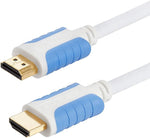 Cmple - White HDMI Cable 15FT - 4K HDMI 2.0 Cable Ultra High Speed HDTV Cord with 3D HDR & Ethernet Channel HDMI to HDMI Male