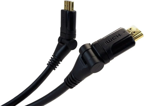 VisionTek 4K UHD High-speed Male-to-Male HDMI to HDMI Pivot Cable (10 feet)- 900750