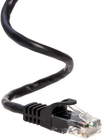 Cables Direct Online Black 100ft Cat6 Ethernet Network Cable RJ45 Internet Modem Patch Cord